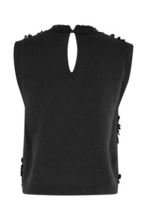 Black cashmere blend waistcoat SEMI COUTURE | Y5WD25Y690